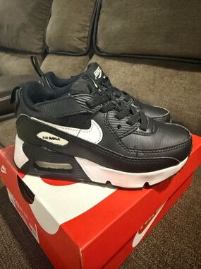 Nike Kids Black and White Air Max Sneakers